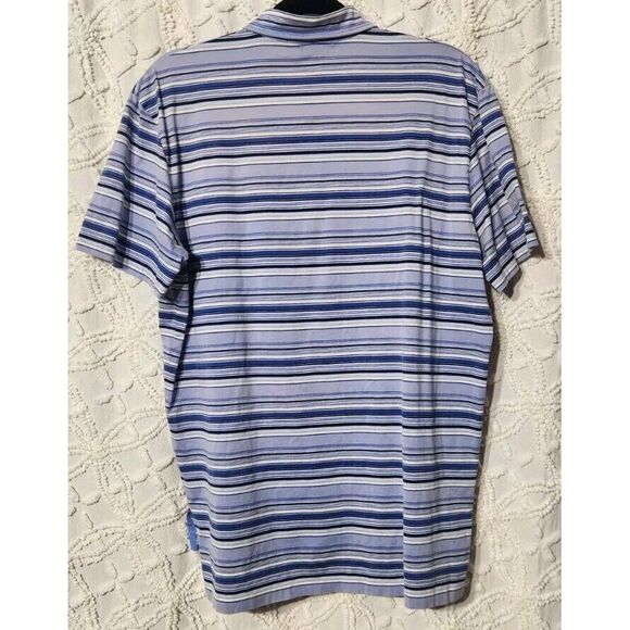 Polo Ralph Lauren Shirt Mens M Pima Cotton Striped Short Sleeve Preppy College - Picture 2 of 10